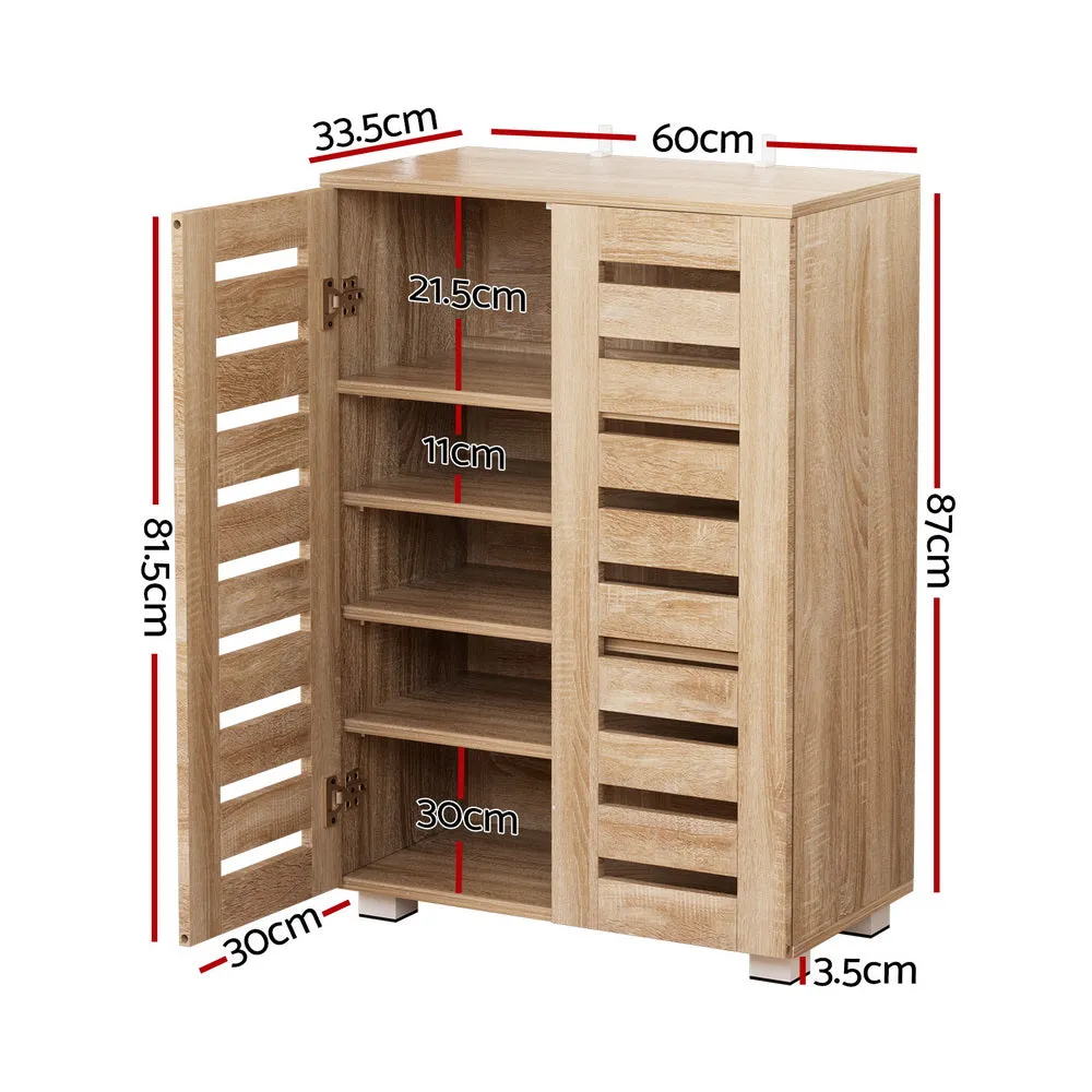 Adjustable 5-Tier Shoe Cabinet w/ Ventilated Doors - Artiss