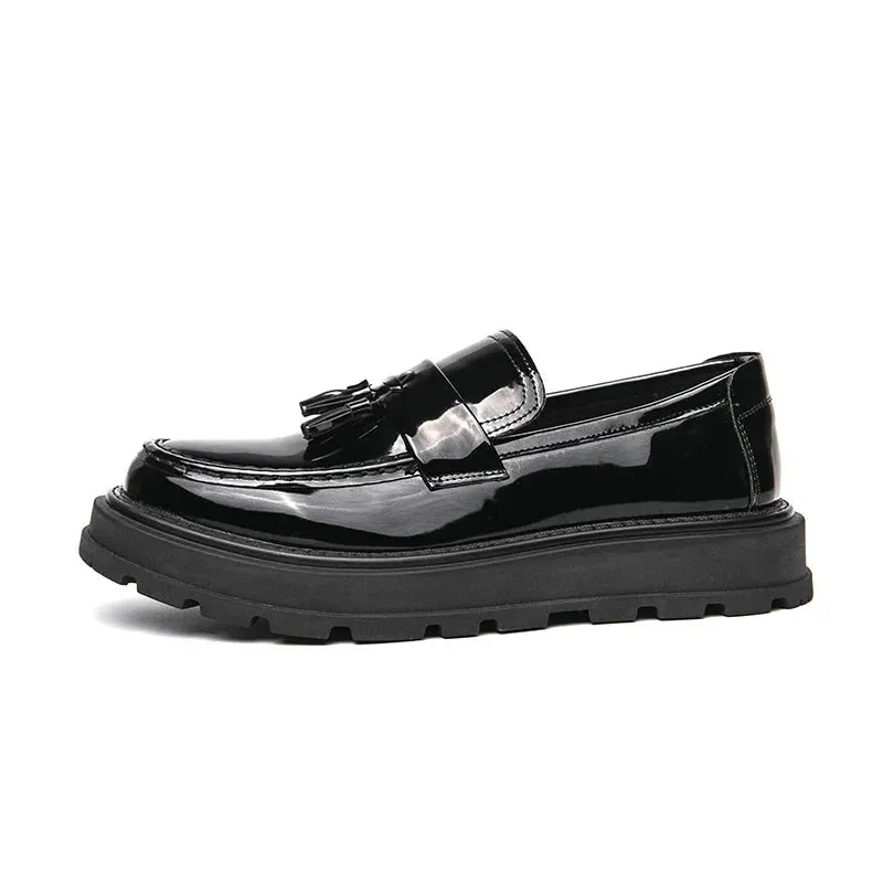 Amozae- Beon Flatform Patent Tassel Loafers