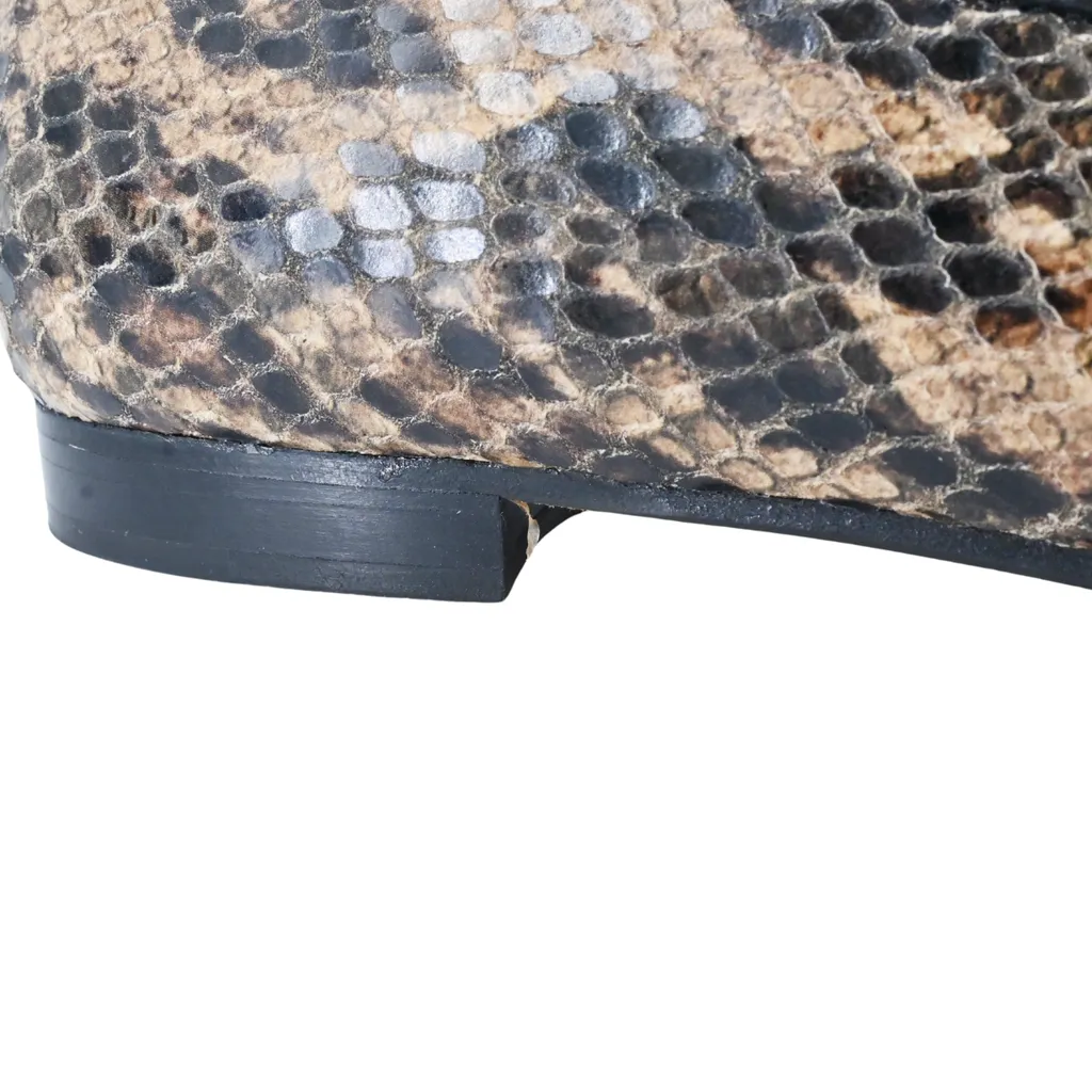 Animal-Print Embossed Loafers