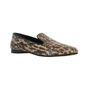 Animal-Print Embossed Loafers