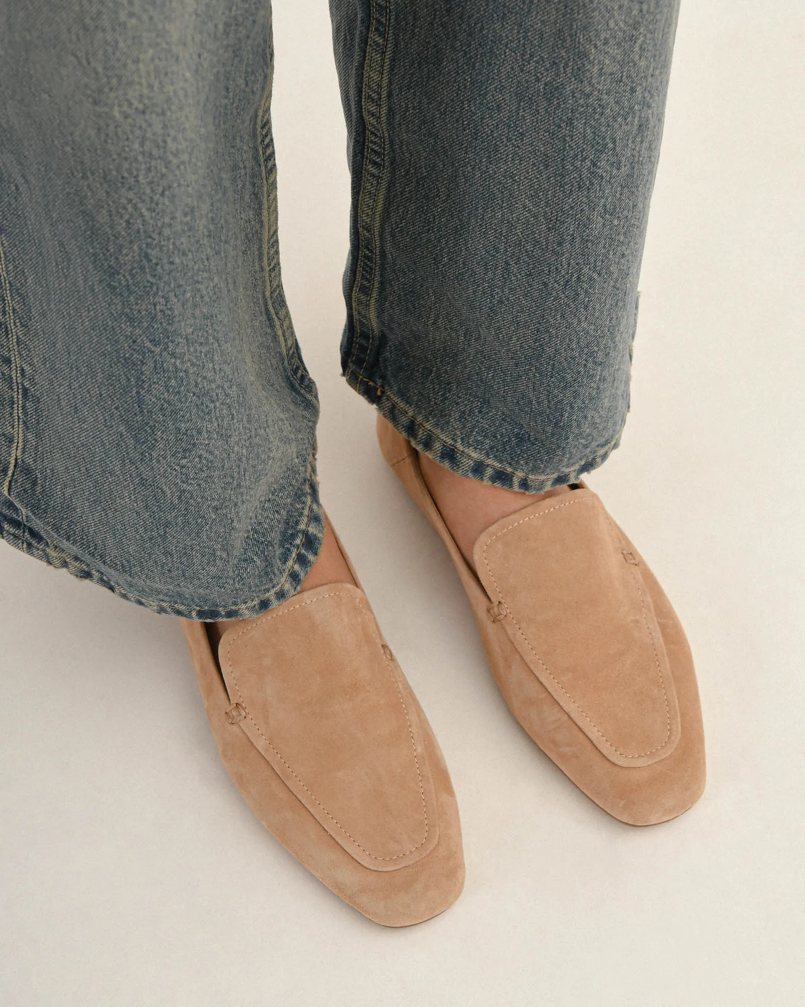 BEAN LOAFERS TAN SUEDE