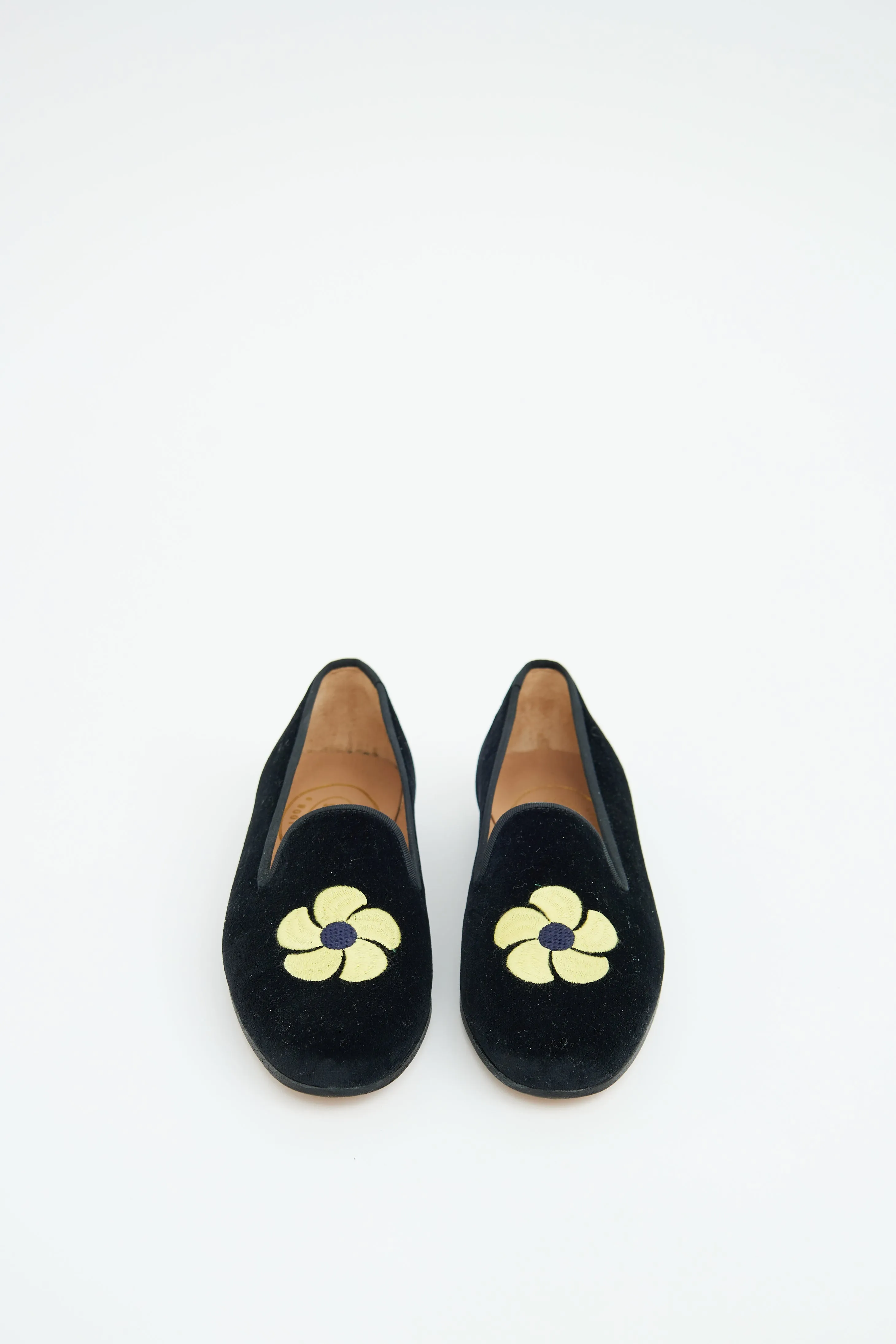 Black & Yellow Velour Sun Loafer