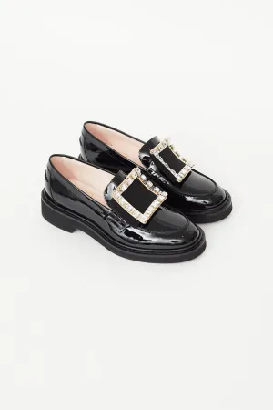 Black Patent Embellished Viv' Rangers Loafer