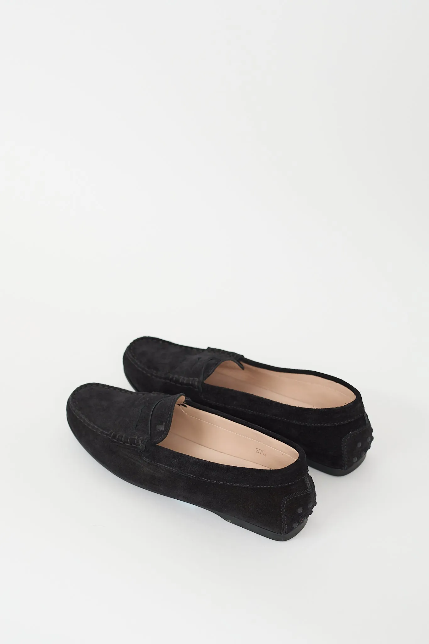 Black Suede Driving Loafer