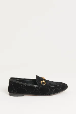 Black Velvet Preowned GG 'Jordaan' Loafers