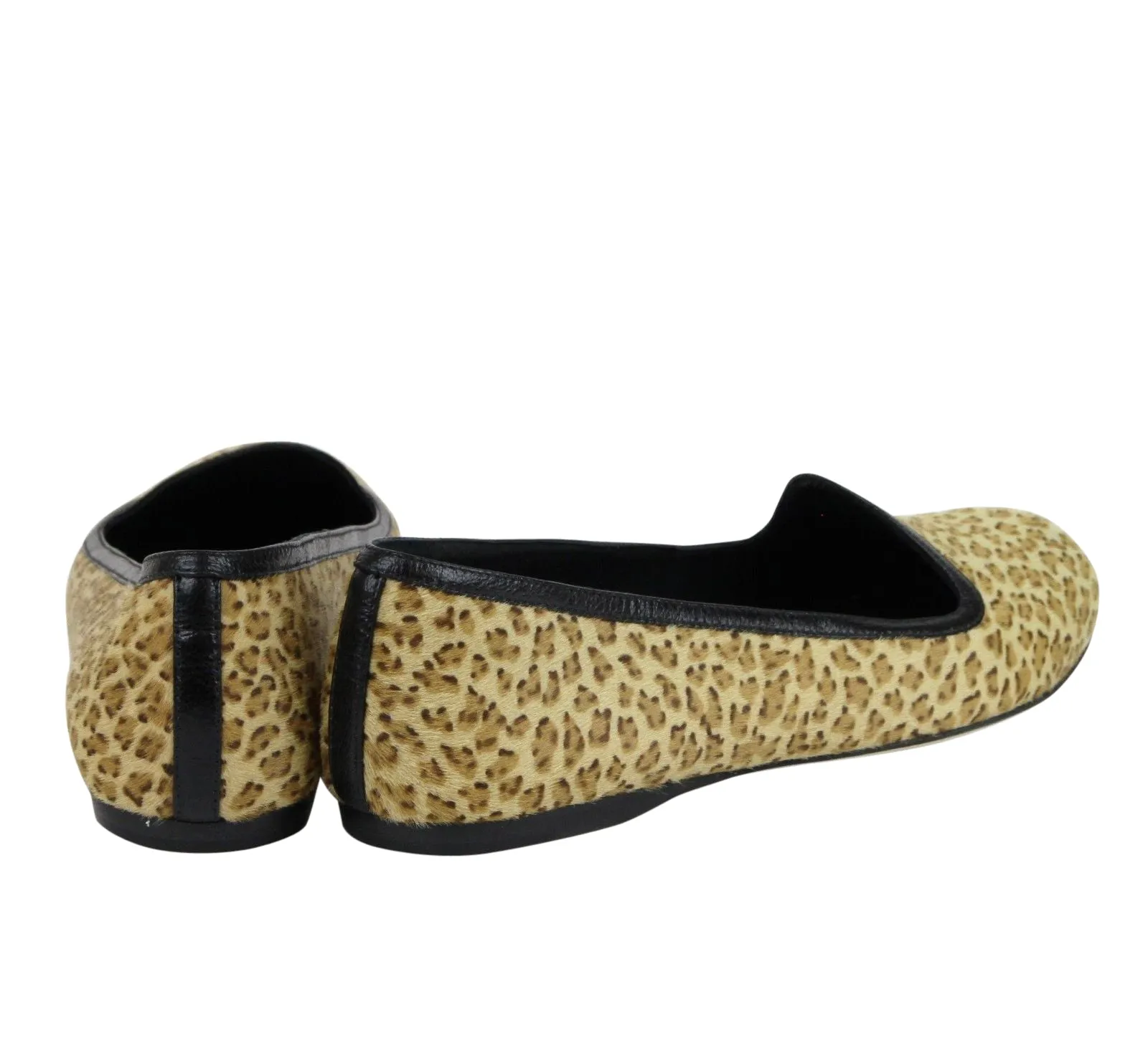 Bottega Veneta Women's Leather / Pony Hair Cheetah Print Flats