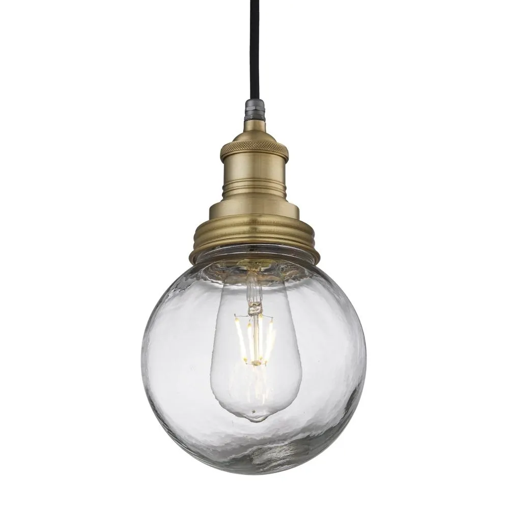 Brooklyn Outdoor & Bathroom Globe Pendant - Brass - Industville