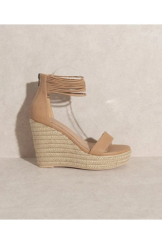 Brown Summer Espadrille High Heels