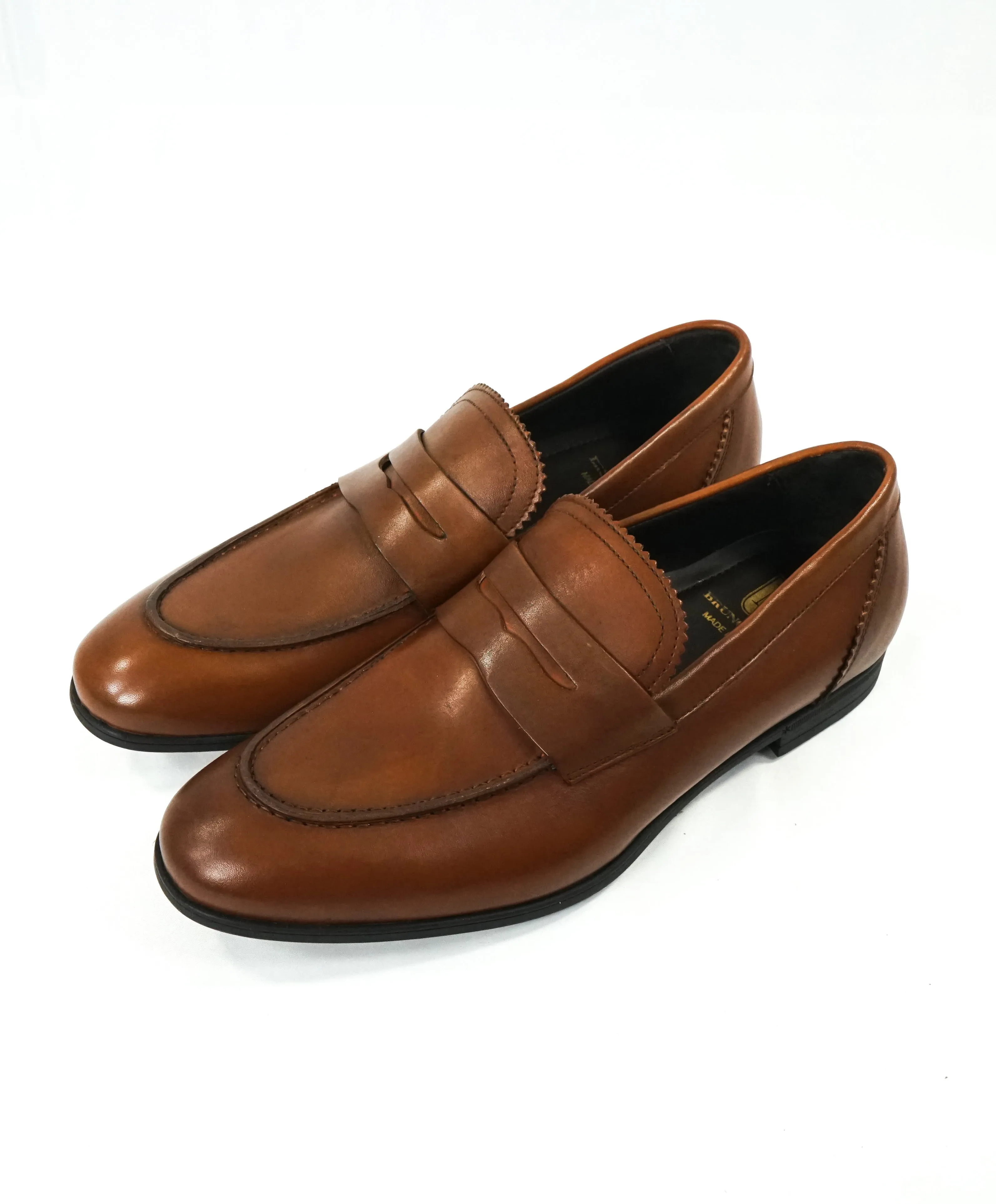 BRUNO MAGLI - “BERLINO” Brown Round Toe Penny Loafers - 8.5