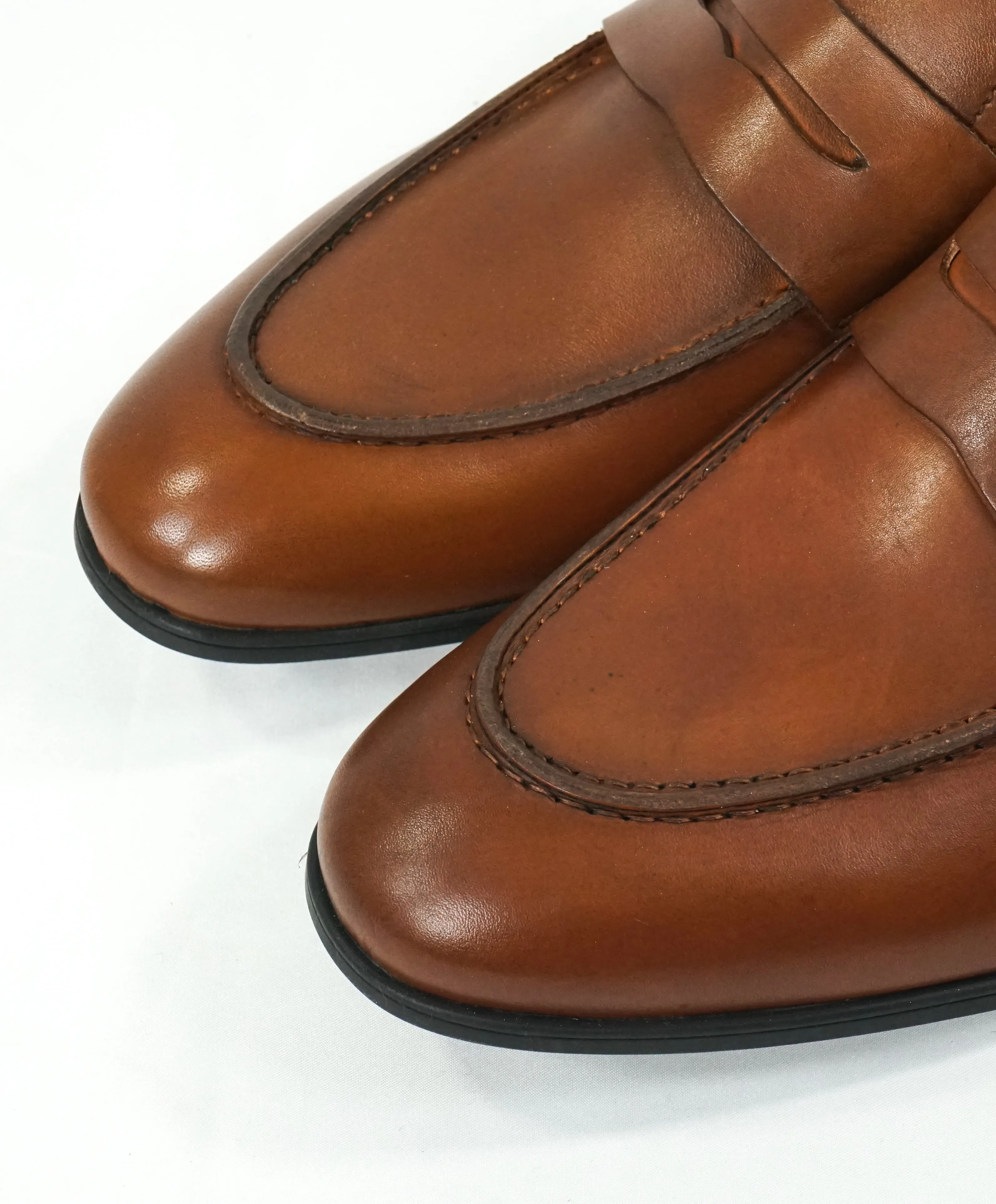 BRUNO MAGLI - “BERLINO” Brown Round Toe Penny Loafers - 8.5