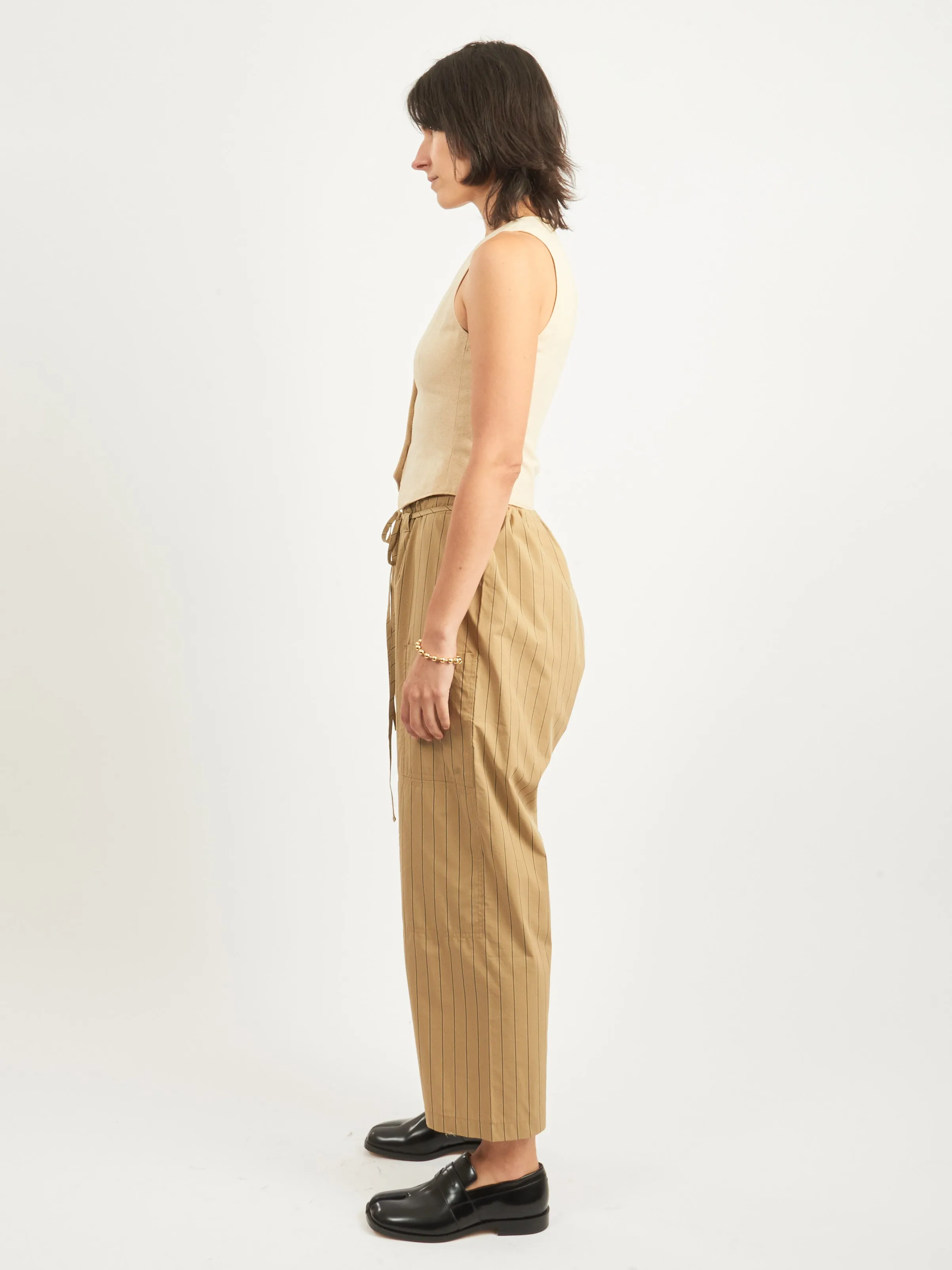 Camel/Black Stripe Lou Pant