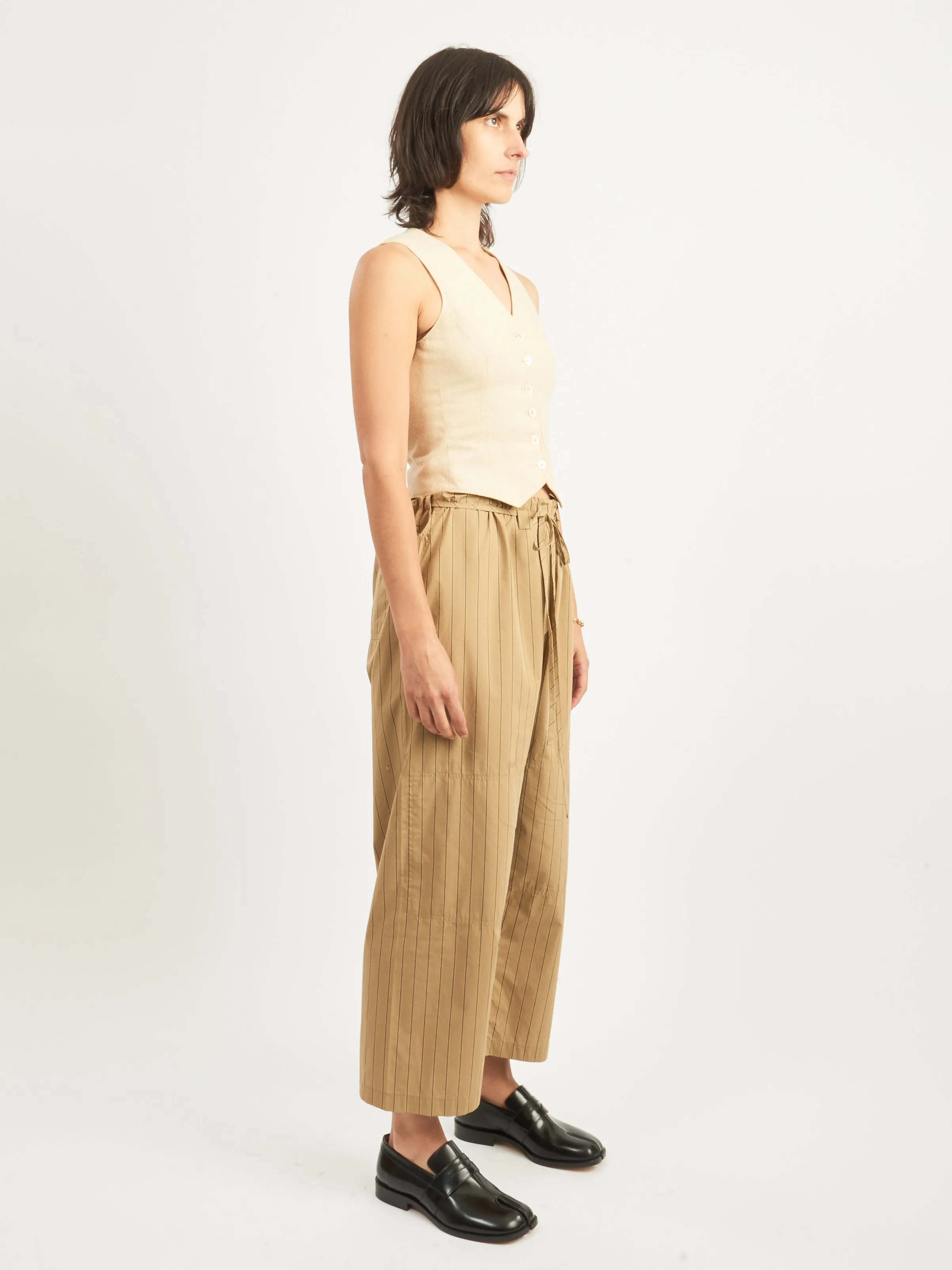 Camel/Black Stripe Lou Pant