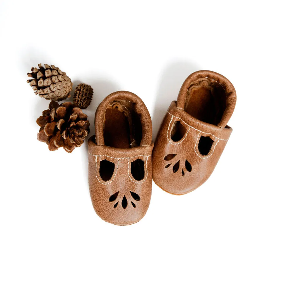 Caramel LOTUS T-strap Shoes Baby and Toddler