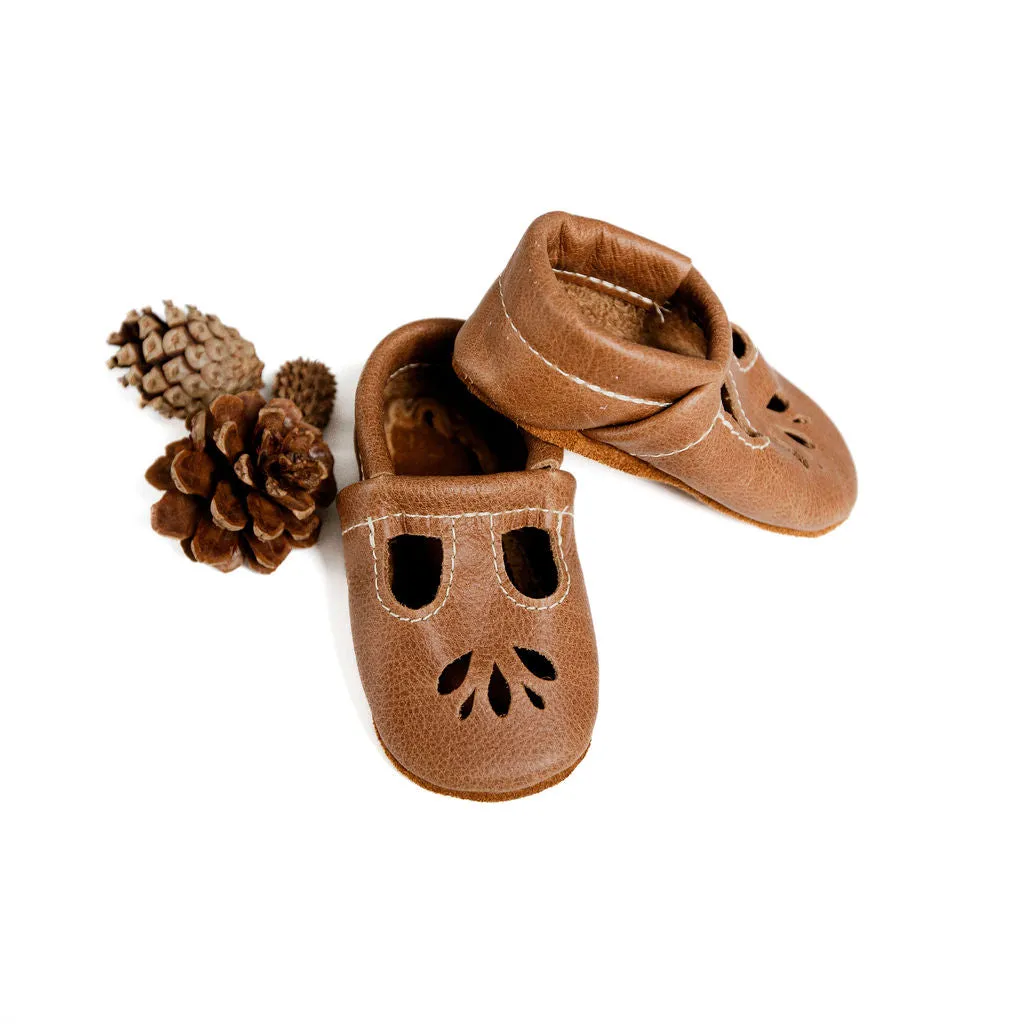 Caramel LOTUS T-strap Shoes Baby and Toddler