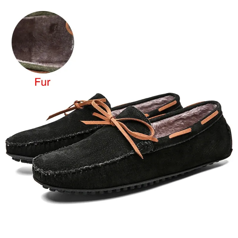 Casual Men Genuine Leather Shoes Summer Breathable Green Men's Loafers Leather Shoes Sapato Masculino Zapatos Hombre v1