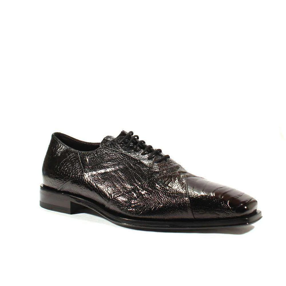 Cesare Paciotti Luxury Italian Men's Designer Shoes Struzzo Zamp Black R Lizard Claws Oxfords (CPM2591)