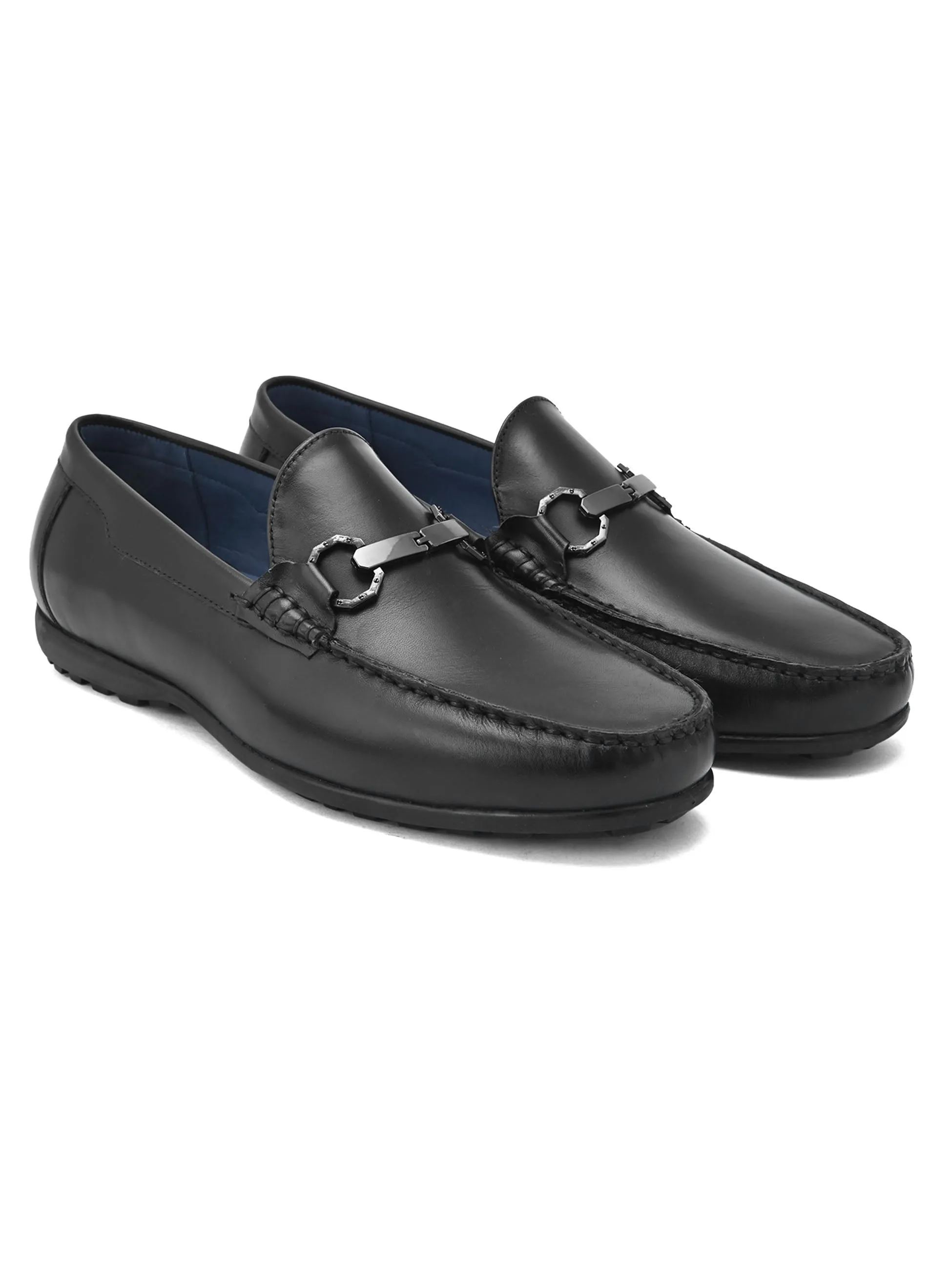 Curtis Black Driving Loafers