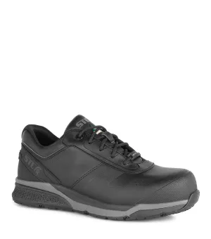 Elite, Black | Vegan Microfiber Metal Free Athletic Work Shoes