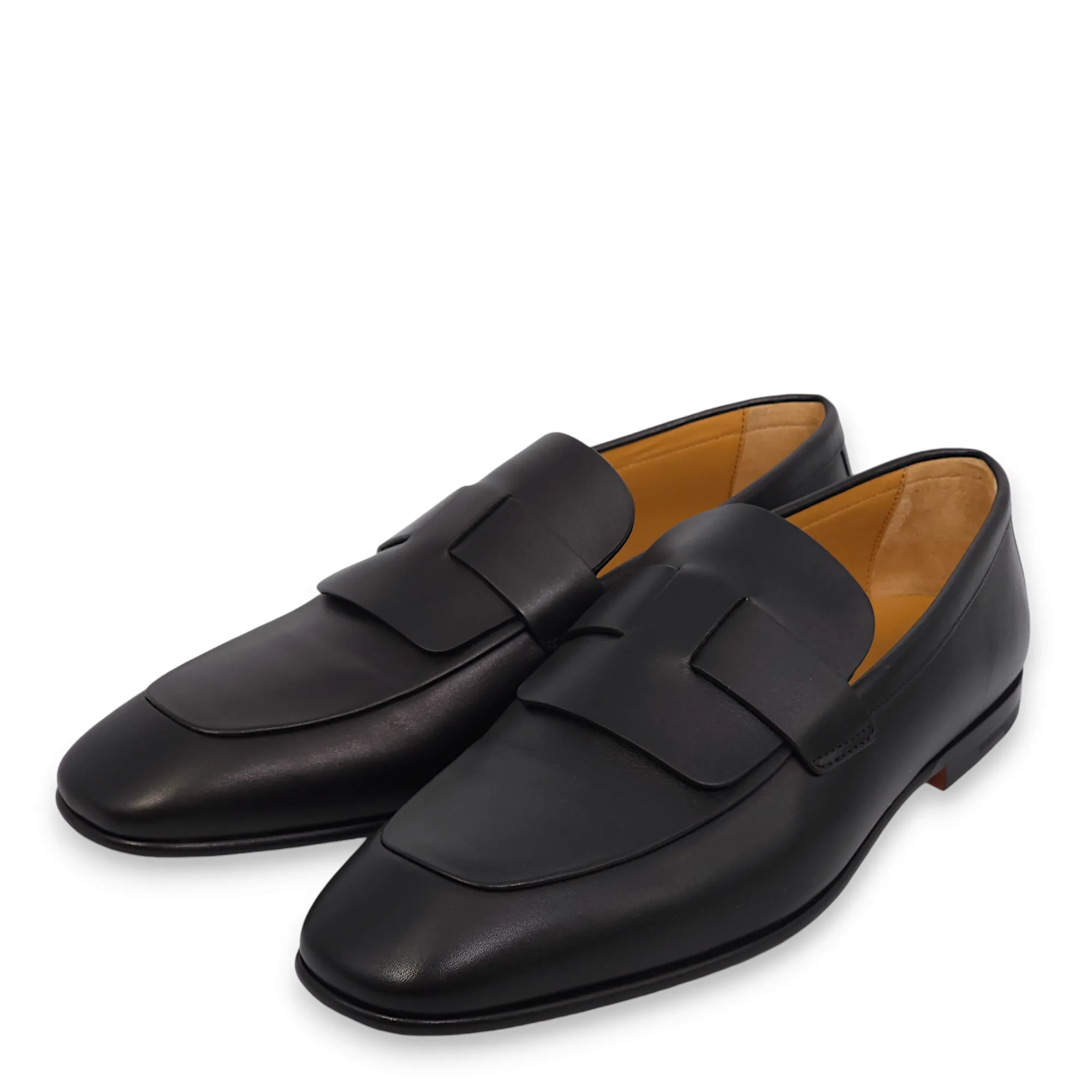 Fancy 42.5 Black Loafers in Calfskin