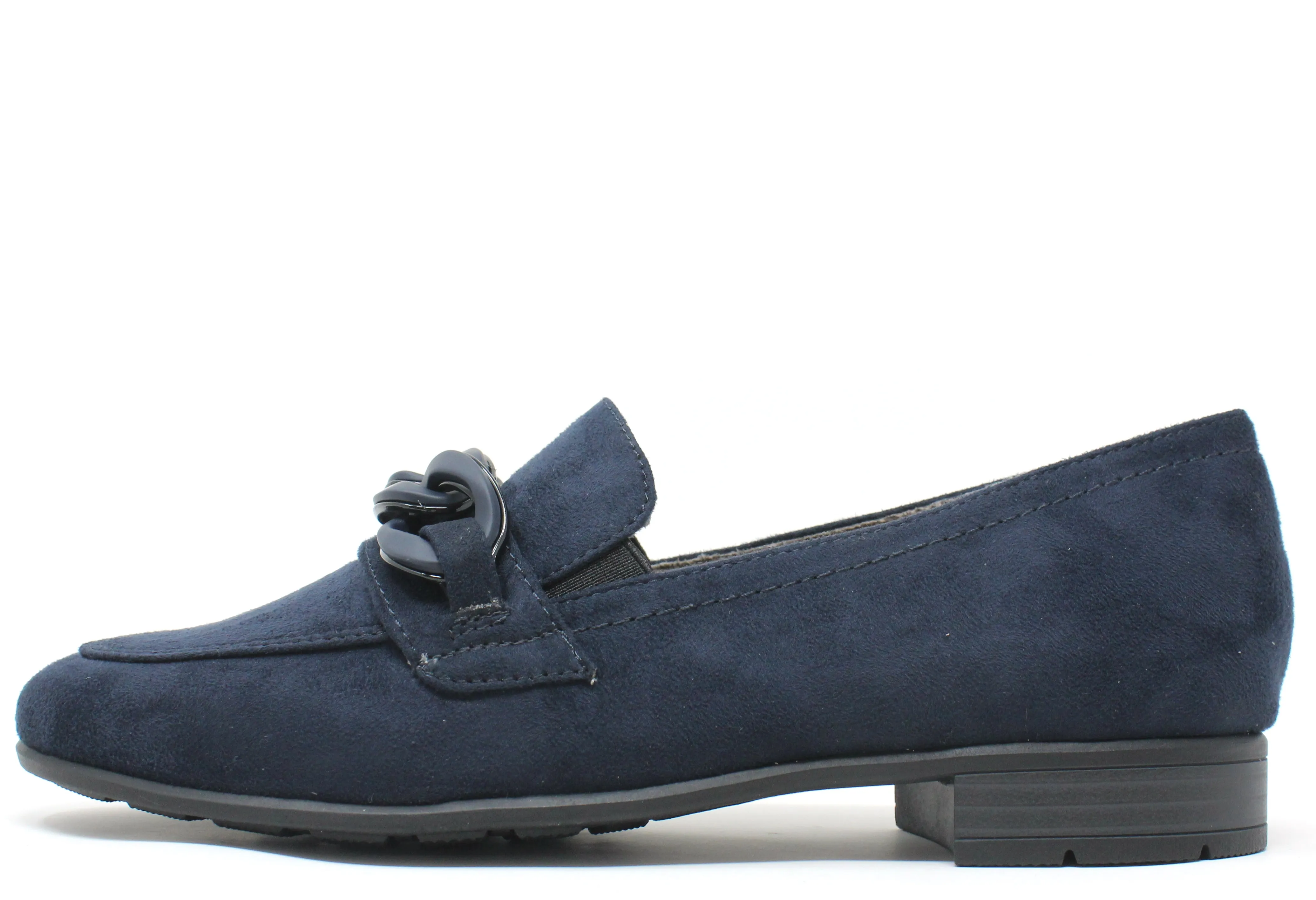 Faux Suede Chain Loafer