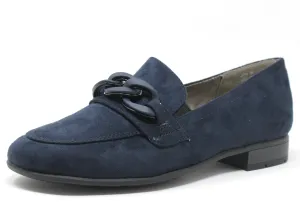 Faux Suede Chain Loafer