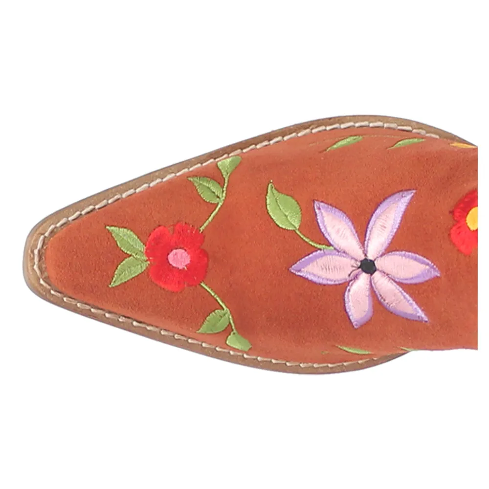 Flower Power Floral Snip Toe Cowboy Boots