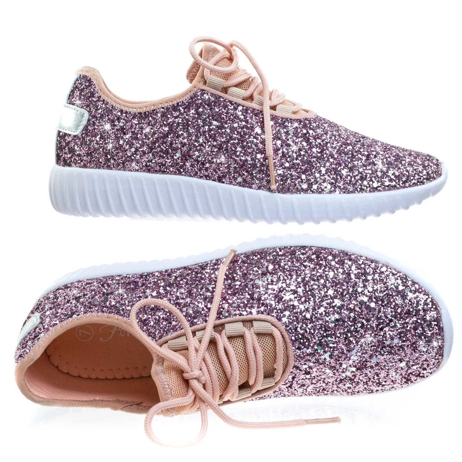 Forever Fashion Glitter Tennis Shoes (Toddler Sizes)