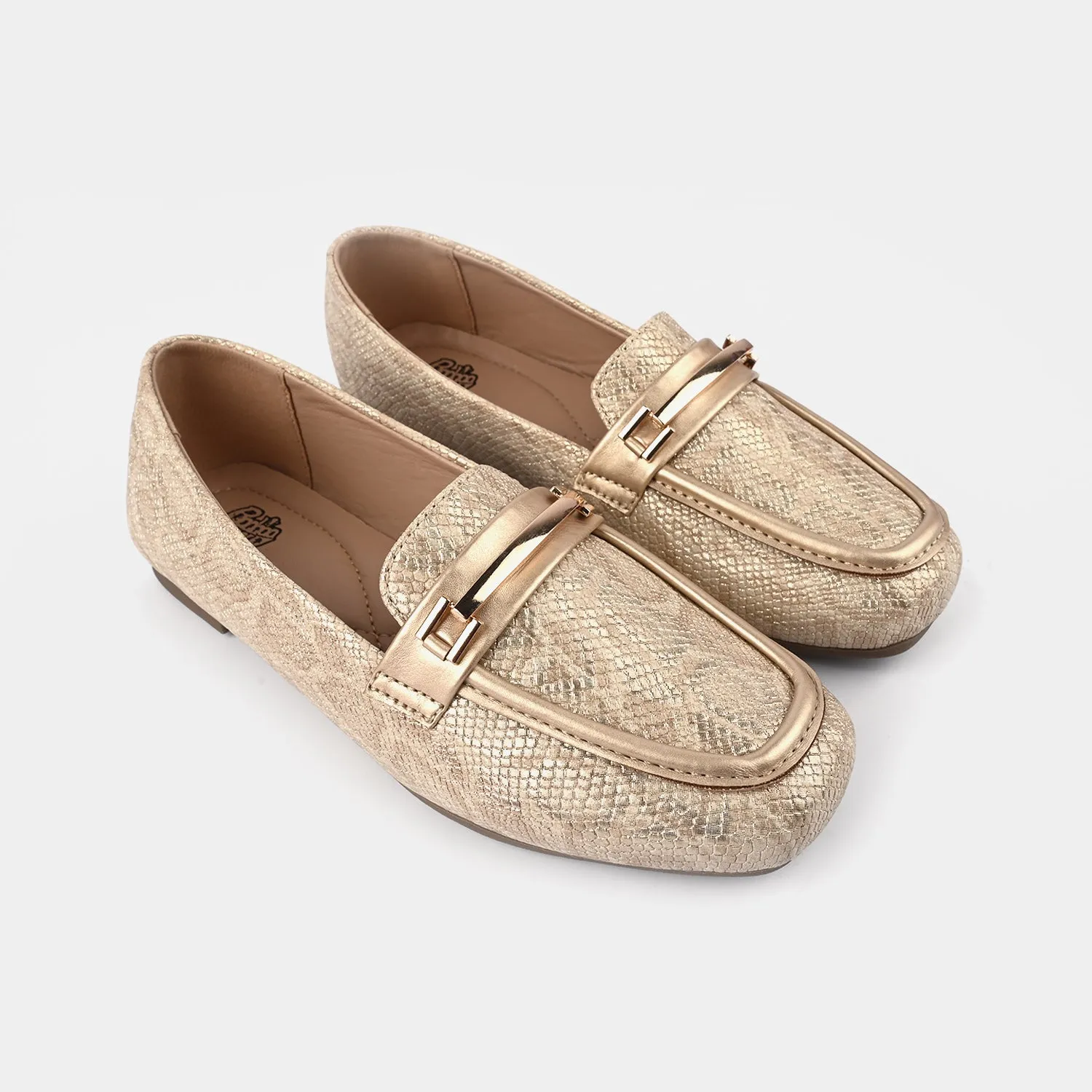 Girls Loafer OS-04-Golden