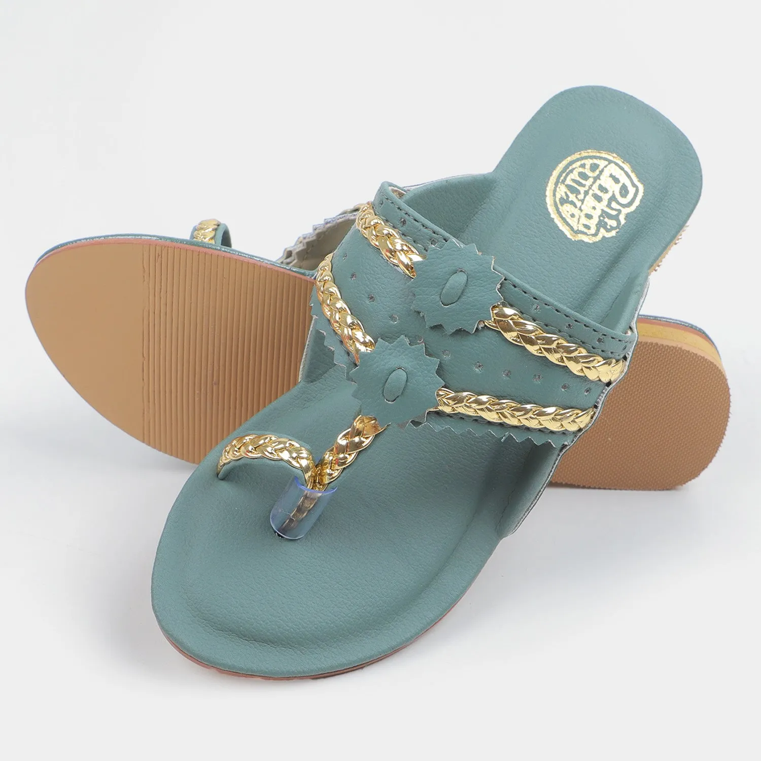 Girls Slipper 55-2-Green