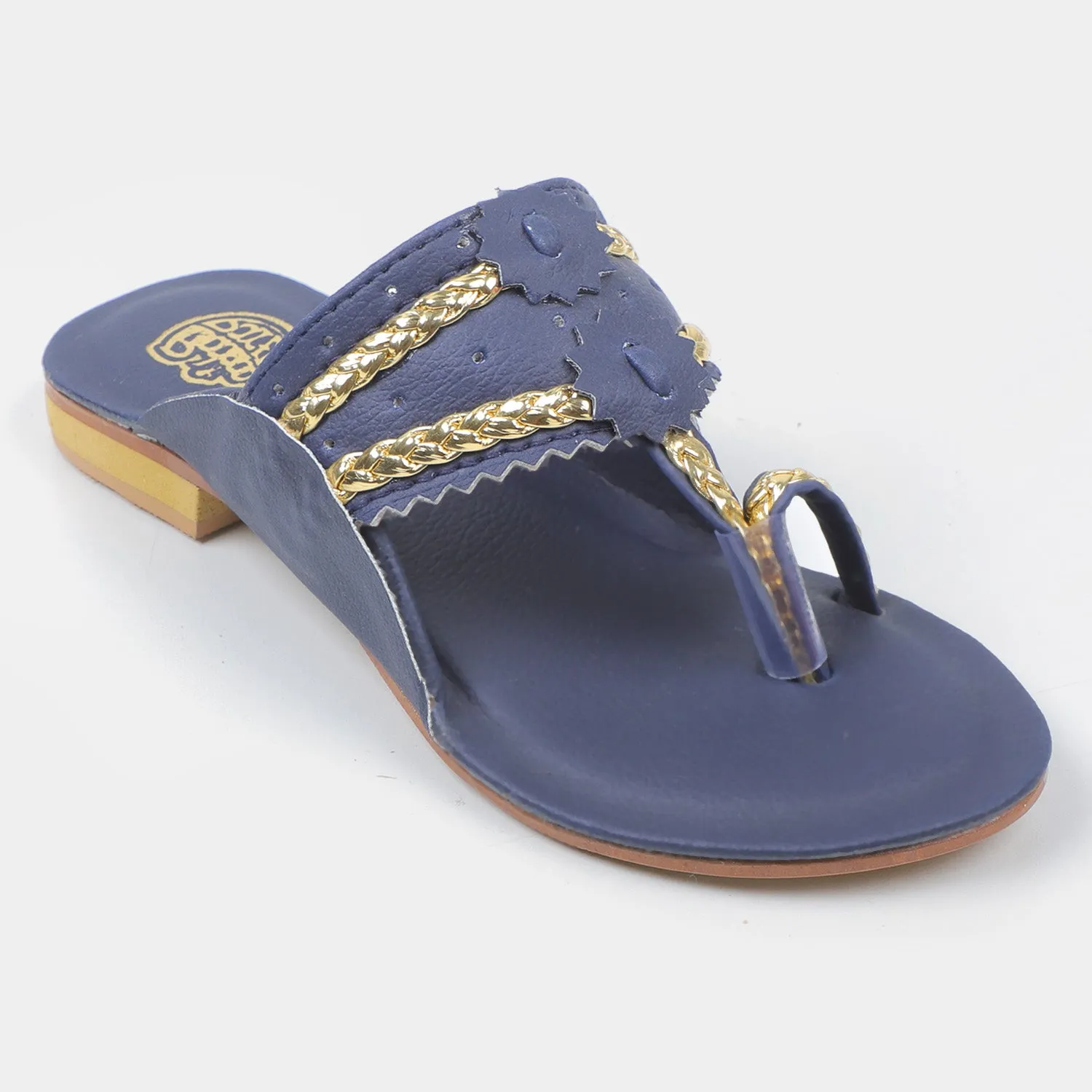 Girls Slipper 55-2-Navy