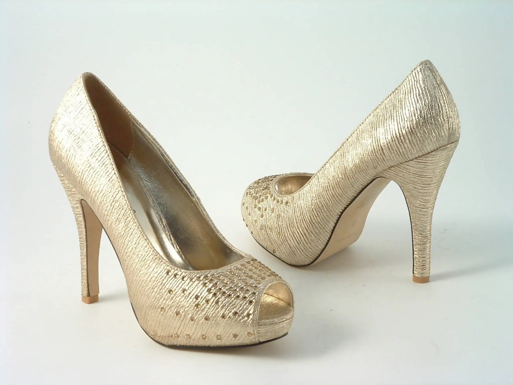 Glitz Shoes Sabatiné Sparkle Peep-toe Shoes