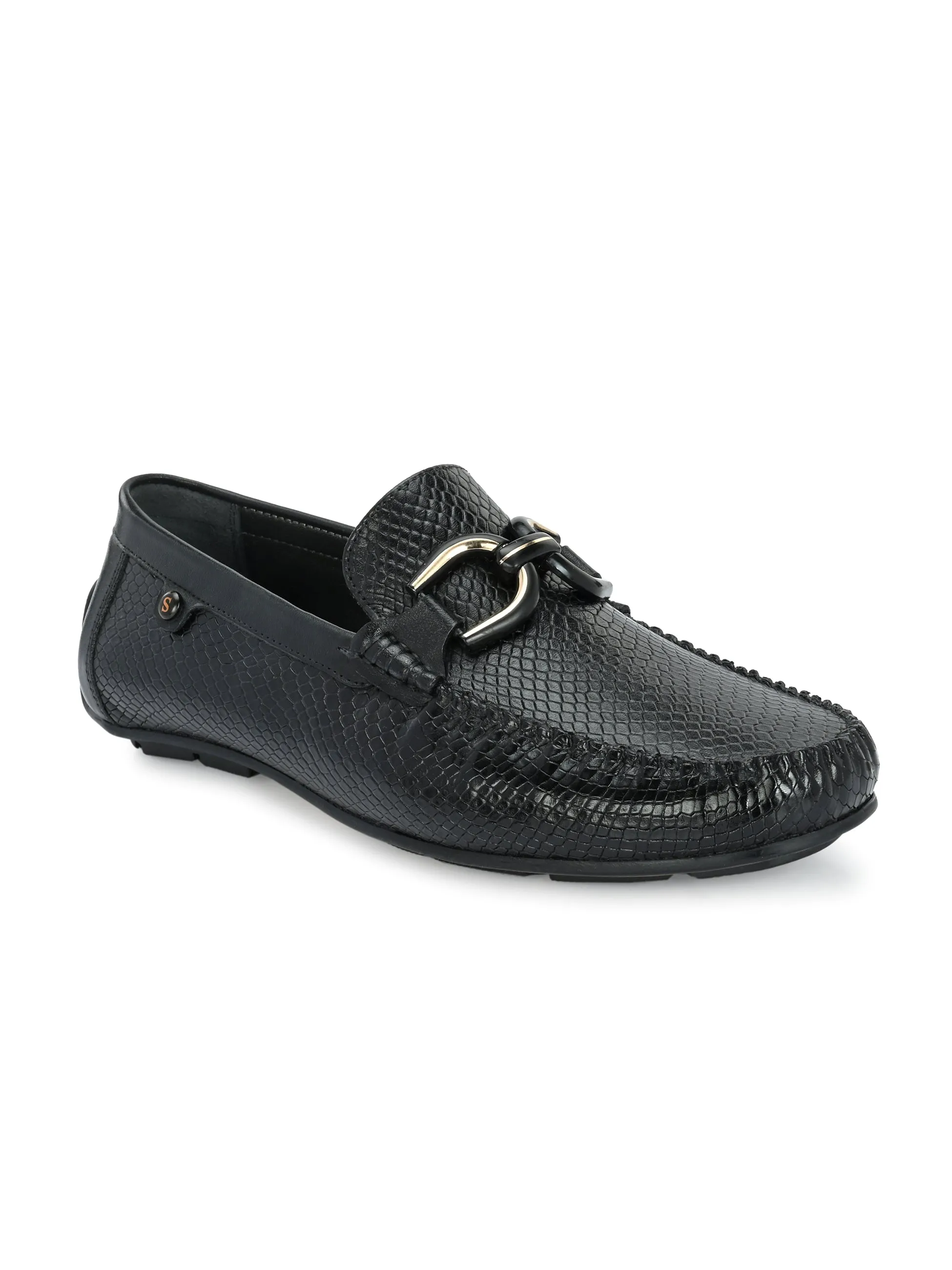 Globus Black Driving Loafers