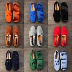 Hot Genuine Nubuck Leather Men Loafers