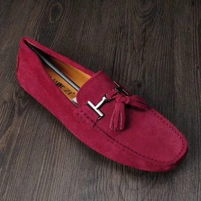 Hot Genuine Nubuck Leather Men Loafers