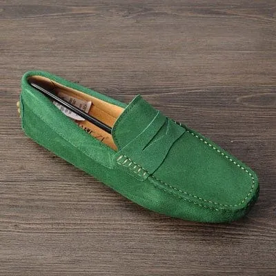 Hot Genuine Nubuck Leather Men Loafers