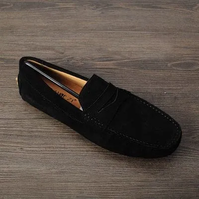 Hot Genuine Nubuck Leather Men Loafers