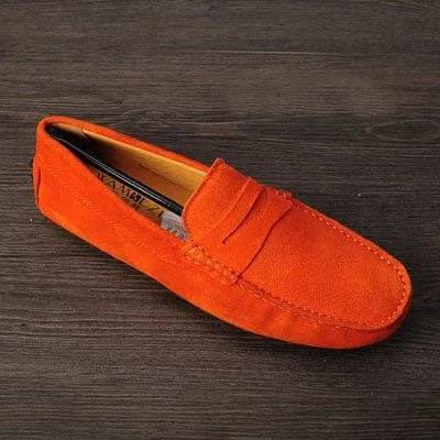 Hot Genuine Nubuck Leather Men Loafers