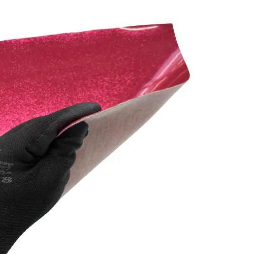 Hot Pink Sparkle Glitter Vinyl Fabric