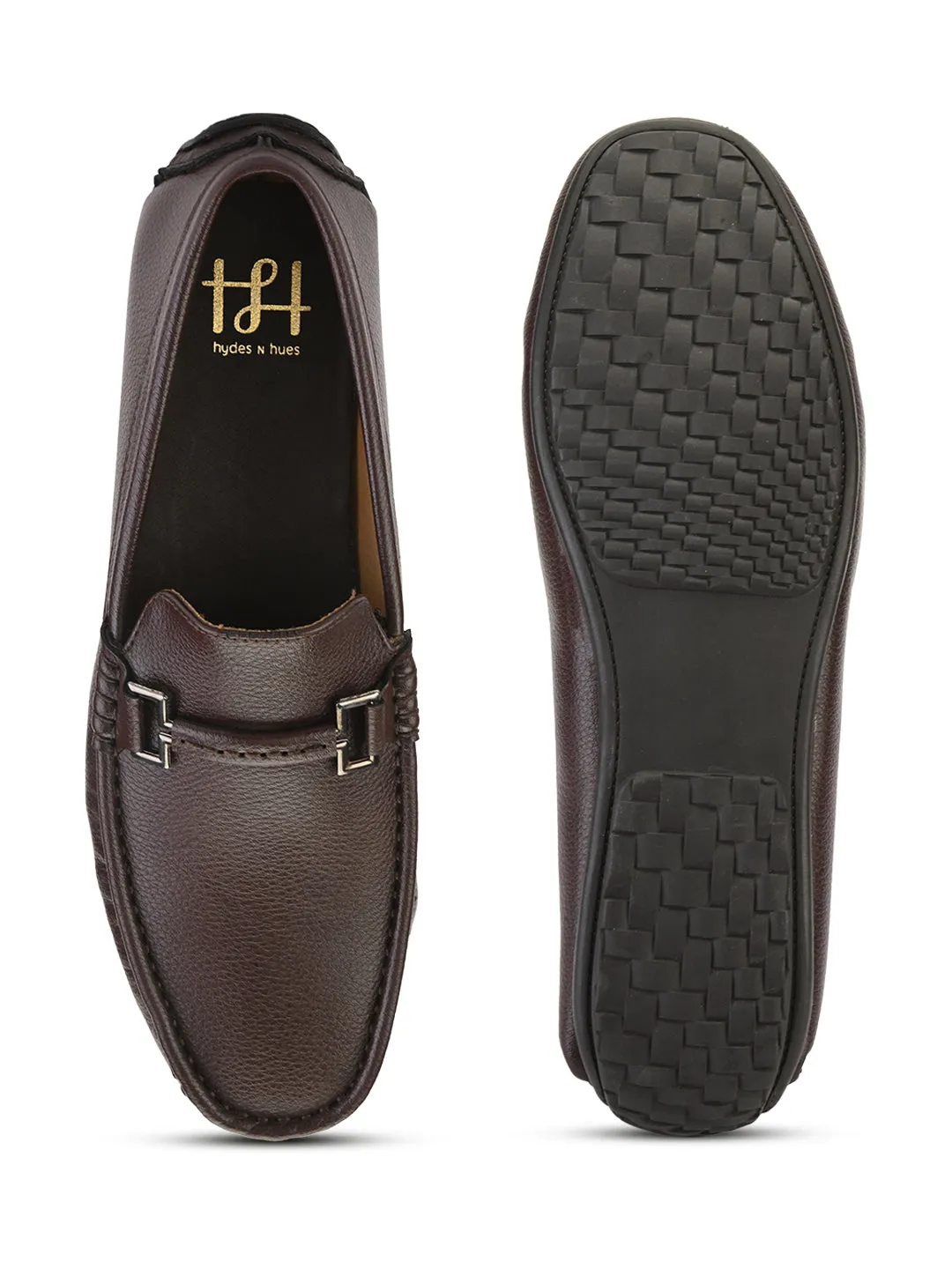 Hydes N Hues Brown Casual Loafers For Men