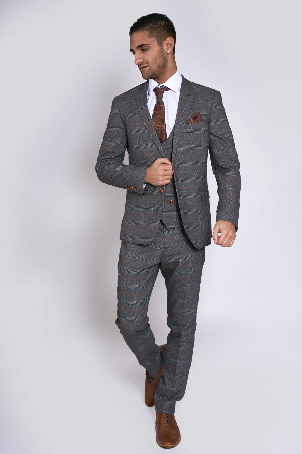 Jenson Grey Check Blazer | Check Blazer | Office Wear