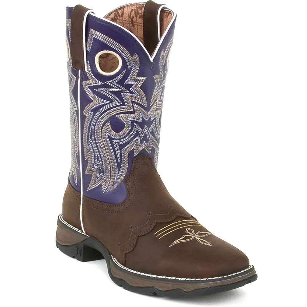 Lady Rebel Embroidered Cowboy Square Toe Boots