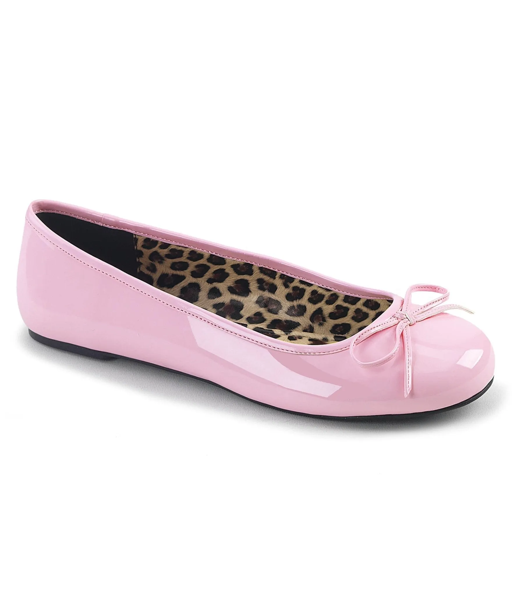 Light Pink Patent Leatherette Flats