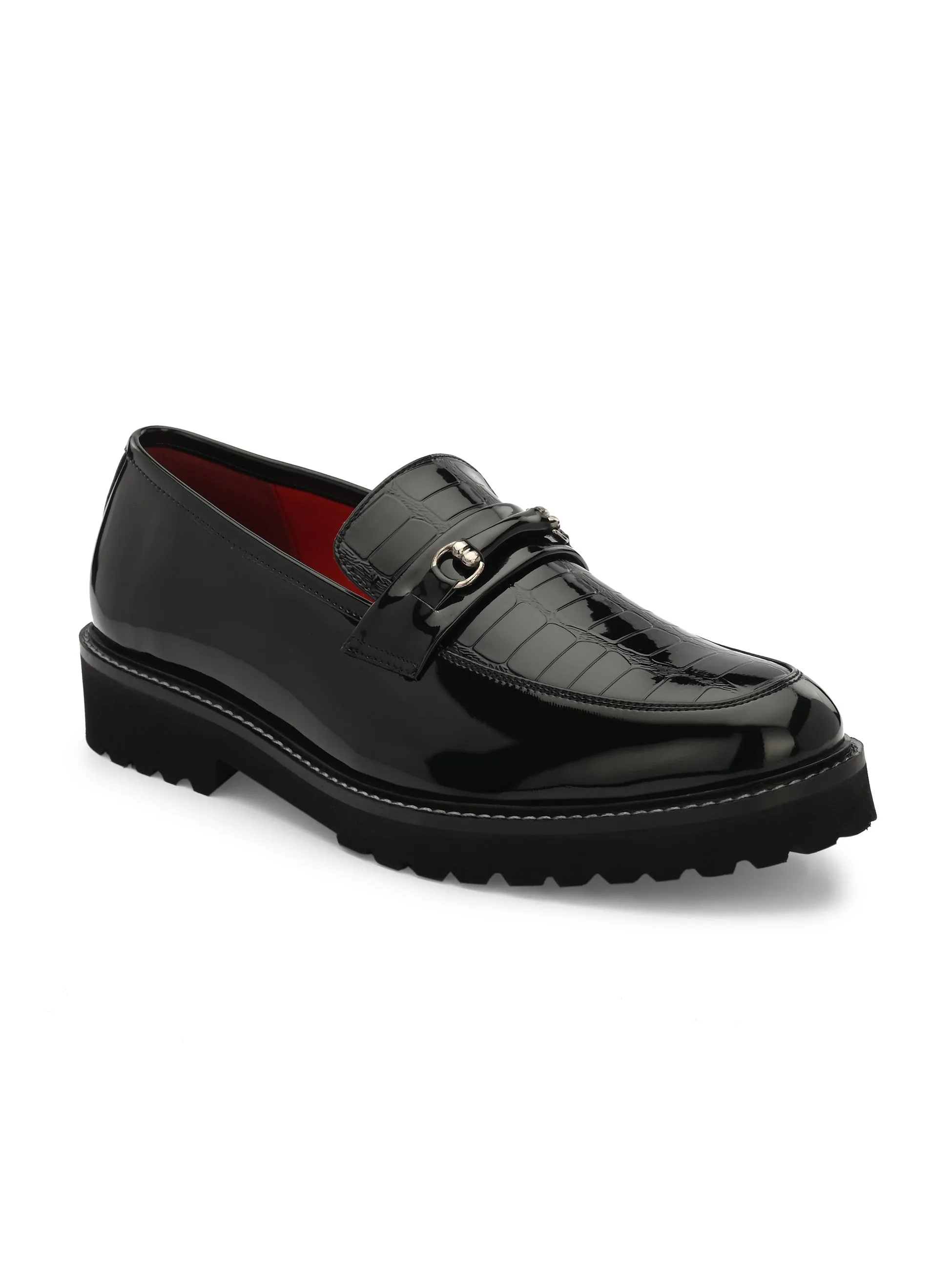 Lisboa Black Chunky Loafers