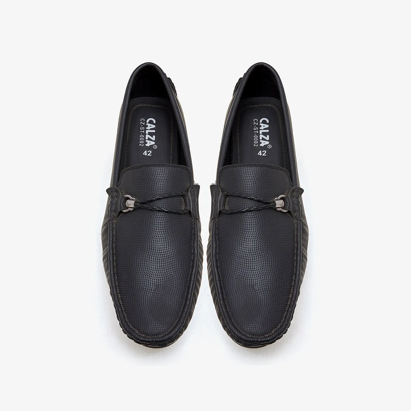 Men's Metal Buckle Loafers