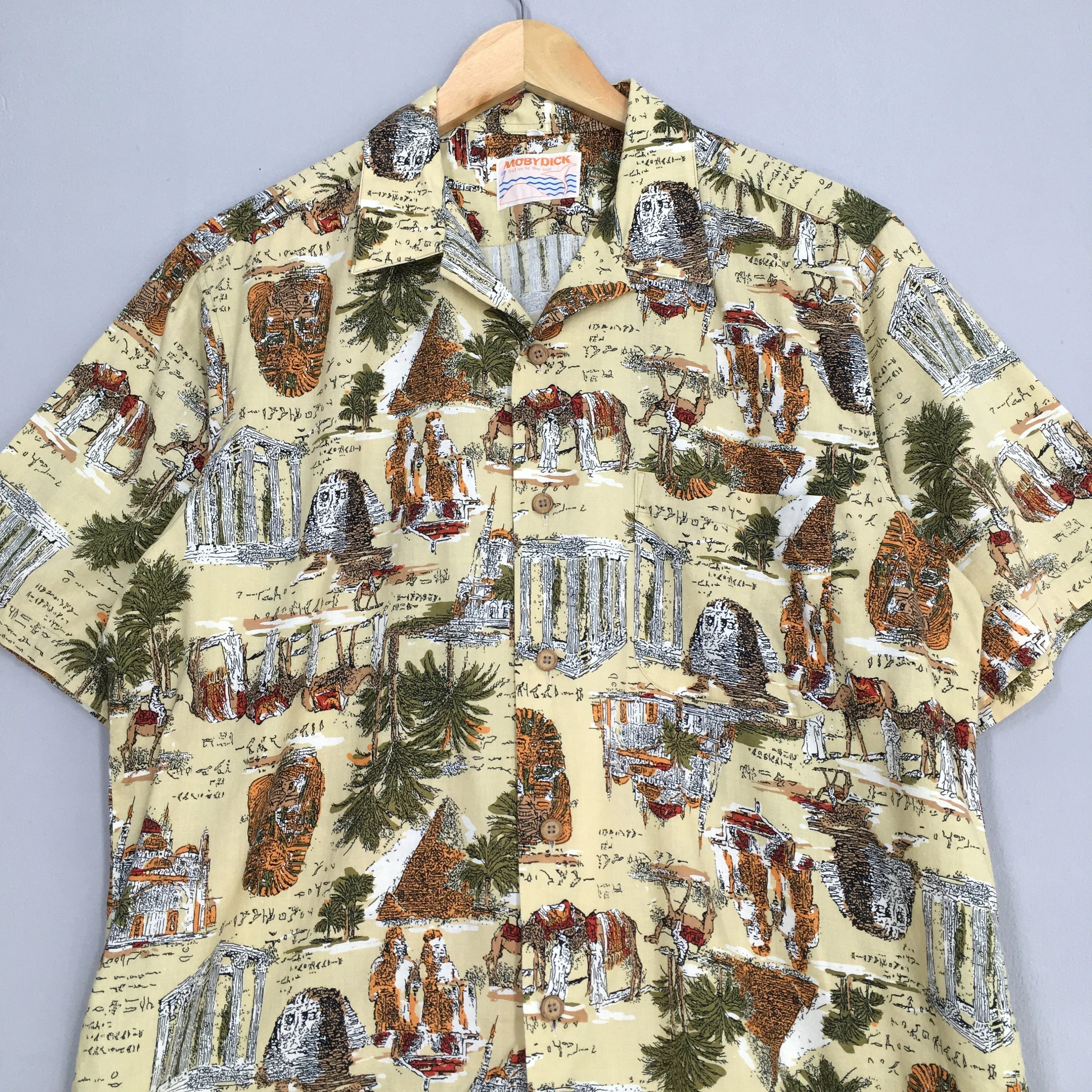 Mobydick Egypt Monument Casual Shirt Large