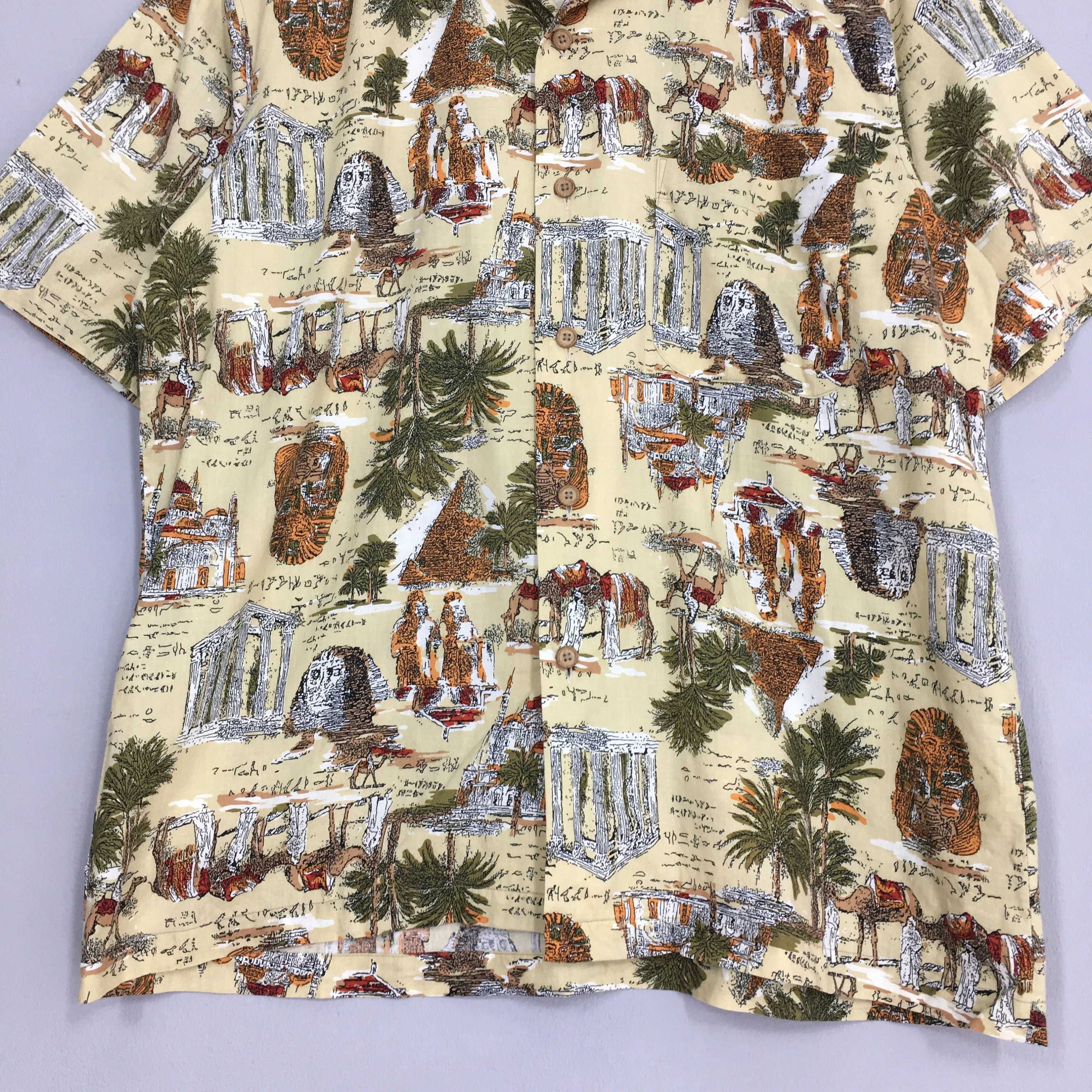 Mobydick Egypt Monument Casual Shirt Large