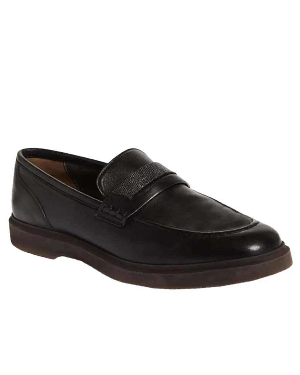 Monili Penny Loafer in Black