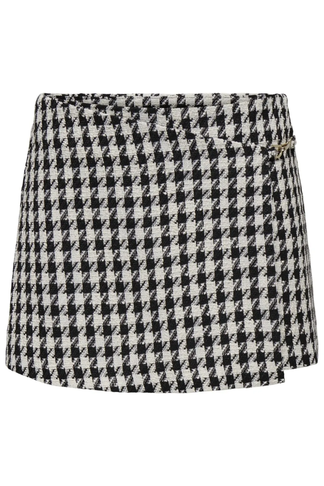 Only - Onlelinor Ht Wrap Skort Tlr - 4591149 Black White Houndstooth