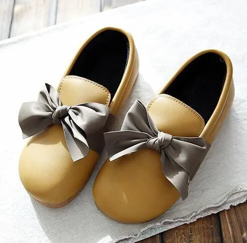 Oshy Bowknot Slip On Loafers