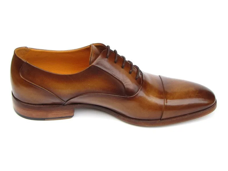 Paul Parkman Men's Captoe Oxfords Brown Leather